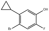Phenol, 4-bromo-5-cyclopropyl-2-fluoro-,2386485-28-3,结构式