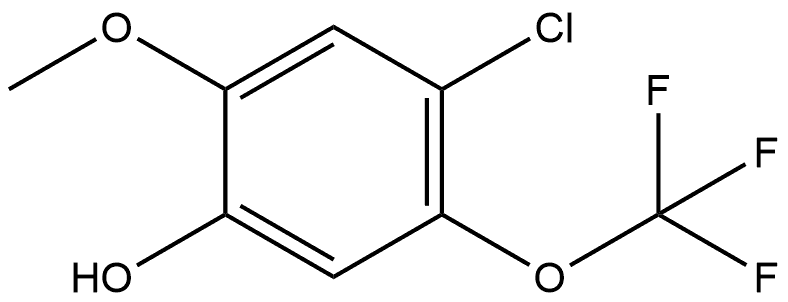 4-Chloro-2-methoxy-5-(trifluoromethoxy)phenol 结构式