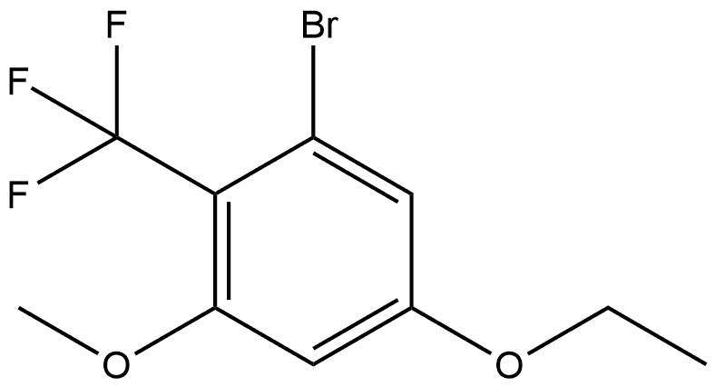 1-Bromo-5-ethoxy-3-methoxy-2-(trifluoromethyl)benzene Structure