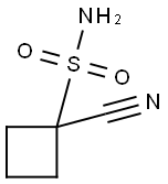 Cyclobutanesulfonamide, 1-cyano- Structure
