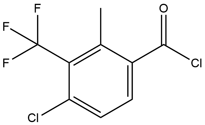 4-Chloro-2-methyl-3-(trifluoromethyl)benzoyl chloride Structure