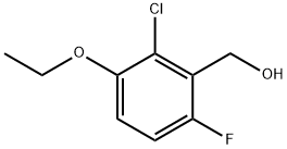 (2-Chloro-3-ethoxy-6-fluorophenyl)methanol Struktur