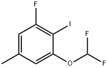 1-(二氟甲氧基)-3-氟-2-碘-5-甲基苯 结构式