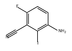 Benzonitrile, 3-amino-6-fluoro-2-iodo- Structure