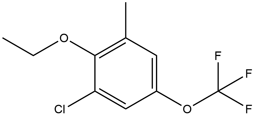 1-Chloro-2-ethoxy-3-methyl-5-(trifluoromethoxy)benzene,2386586-03-2,结构式