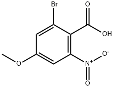 2-溴-4-甲氧基-6-硝基苯甲酸, 2386629-06-5, 结构式