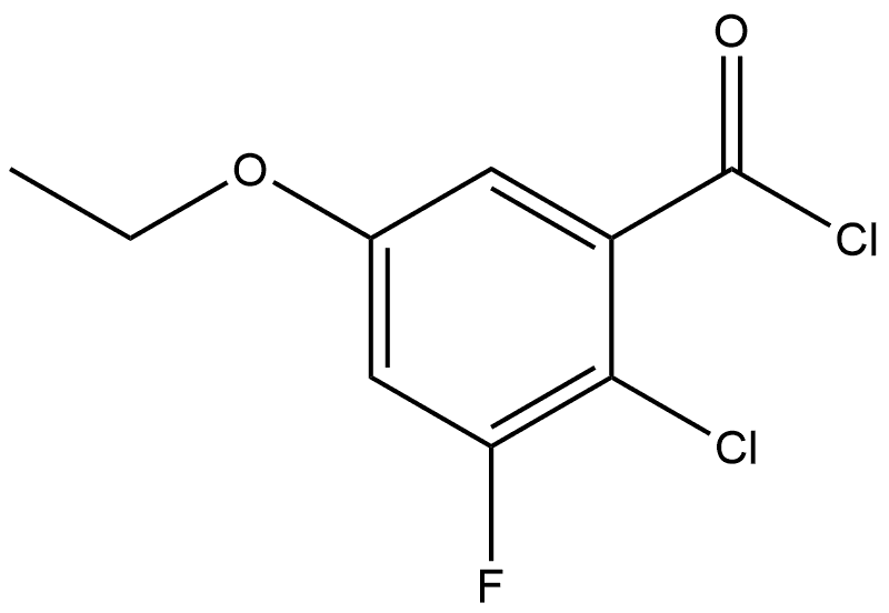 2-chloro-5-ethoxy-3-fluorobenzoyl chloride 结构式