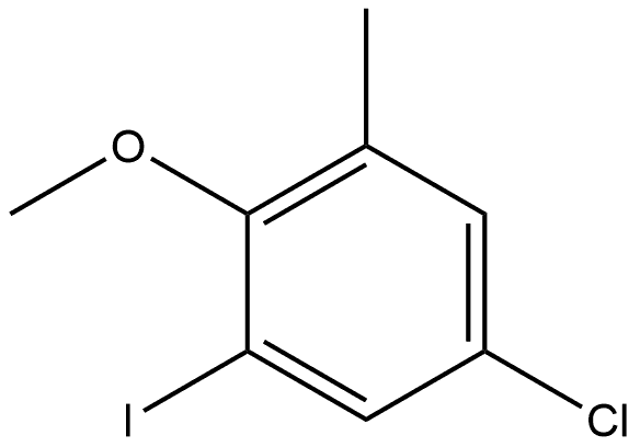 5-Chloro-1-iodo-2-methoxy-3-methyl-benzene,2386640-19-1,结构式