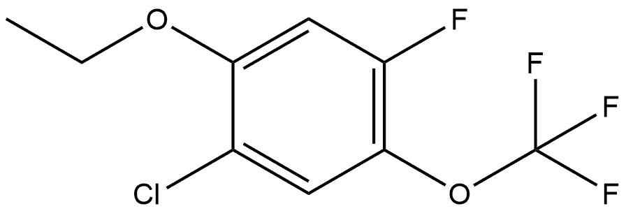 1-Chloro-2-ethoxy-4-fluoro-5-(trifluoromethoxy)benzene 结构式