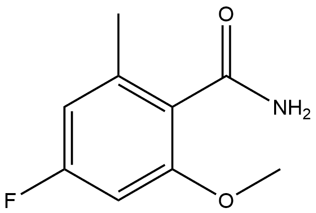 4-Fluoro-2-methoxy-6-methylbenzamide Structure