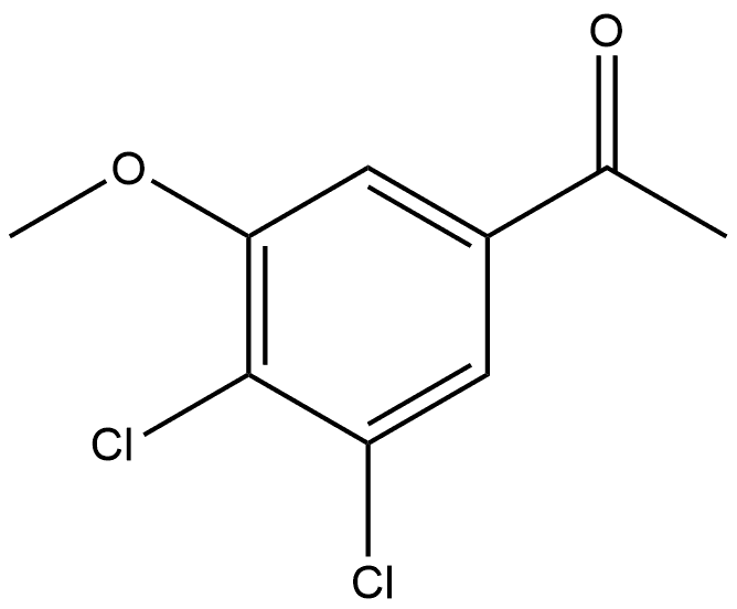 1-(3,4-Dichloro-5-methoxyphenyl)ethanone Structure