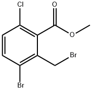 Benzoic acid, 3-bromo-2-(bromomethyl)-6-chloro-, methyl ester 化学構造式