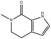 7H-Pyrrolo[2,3-c]pyridin-7-one, 1,4,5,6-tetrahydro-6-methyl- Struktur