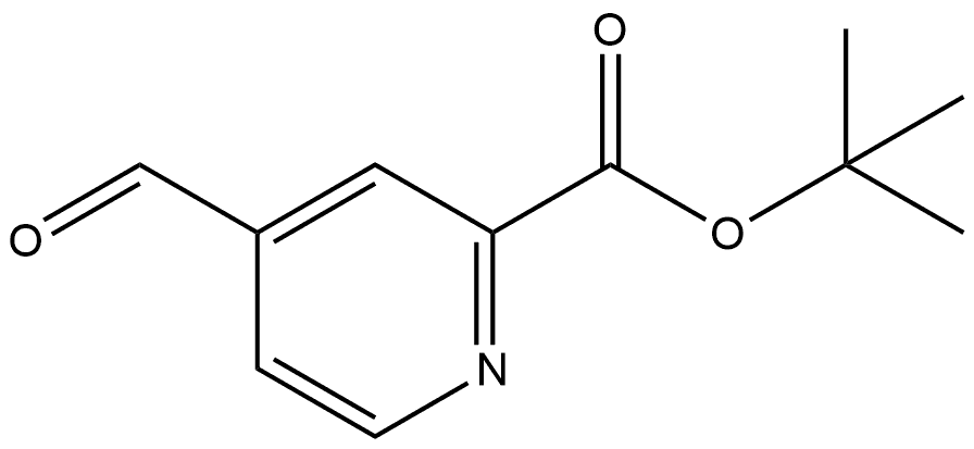 tert-Butyl 4-formylpicolinate 化学構造式