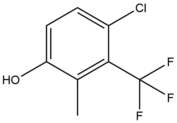4-Chloro-2-methyl-3-(trifluoromethyl)phenol,2386839-91-2,结构式