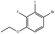 1-Bromo-4-ethoxy-3-fluoro-2-iodobenzene 化学構造式