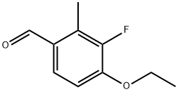 4-Ethoxy-3-fluoro-2-methylbenzaldehyde Structure