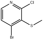 4-溴-2-氯-3-甲硫基吡啶 结构式