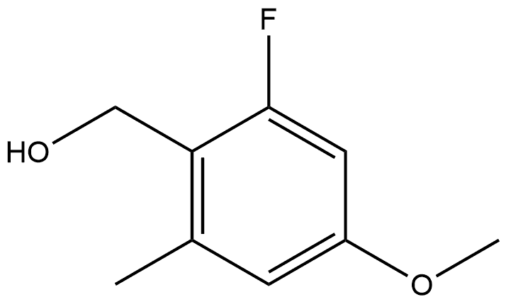 2-Fluoro-4-methoxy-6-methylbenzenemethanol Structure