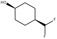 Cyclohexanol, 4-(difluoromethyl)-, cis- Struktur