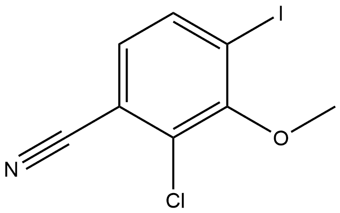 2-Chloro-4-iodo-3-methoxybenzonitrile 结构式