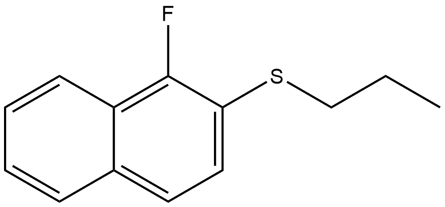 1-Fluoro-2-(propylthio)naphthalene 结构式