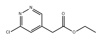 4-Pyridazineacetic acid, 6-chloro-, ethyl ester Struktur