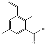 2-fluoro-3-formyl-5-iodobenzoic acid 结构式