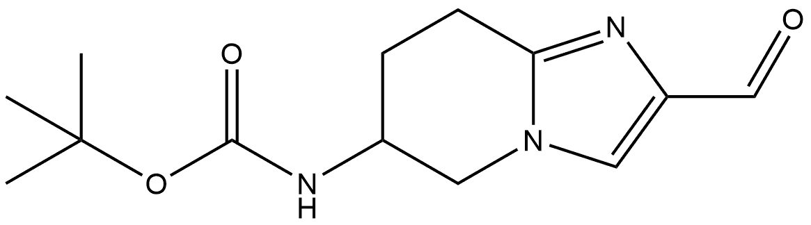 tert-Butyl (2-formyl-5,6,7,8-tetrahydroimidazo[1,2-a]pyridin-6-yl)carbamate Struktur