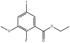 Ethyl 2-fluoro-5-iodo-3-methoxybenzoate Struktur