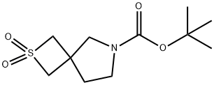 tert-butyl 2,2-dioxo-2λ-thia-7-azaspiro[3.4]octane-7-carboxylate Struktur