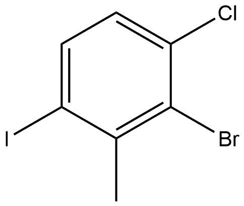 2-Bromo-1-chloro-4-iodo-3-methylbenzene Struktur