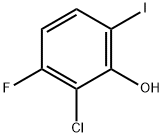 Phenol, 2-chloro-3-fluoro-6-iodo- 结构式
