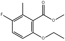 Methyl 6-ethoxy-3-fluoro-2-methylbenzoate Struktur