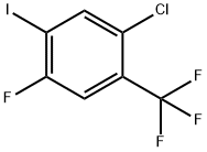 1-Chloro-4-fluoro-5-iodo-2-(trifluoromethyl)benzene Struktur