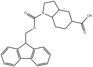 1-{[(9H-fluoren-9-yl)methoxy]carbonyl}-octahydro-1H-indole-5-carboxylic acid,2387227-35-0,结构式