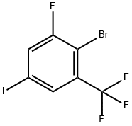 Benzene, 2-bromo-1-fluoro-5-iodo-3-(trifluoromethyl)- Structure