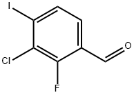 3-chloro-2-fluoro-4-iodobenzaldehyde Structure