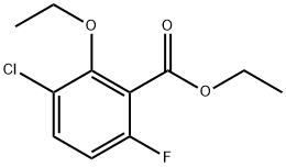 ethyl 3-chloro-2-ethoxy-6-fluorobenzoate Structure