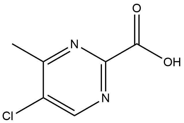 5-Chloro-4-methylpyrimidine-2-carboxylic acid Struktur