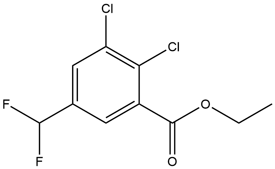 Ethyl 2,3-dichloro-5-(difluoromethyl)benzoate Structure