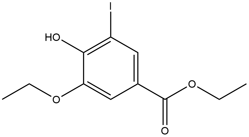 Ethyl 3-ethoxy-4-hydroxy-5-iodobenzoate,2387278-96-6,结构式