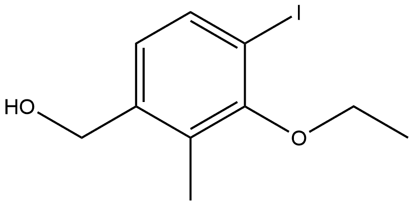 3-Ethoxy-4-iodo-2-methylbenzenemethanol Structure