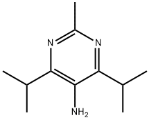 5-Pyrimidinamine, 2-methyl-4,6-bis(1-methylethyl)- Struktur