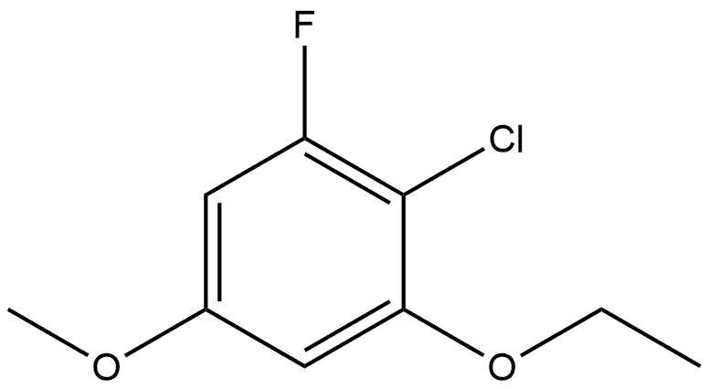 2-Chloro-1-ethoxy-3-fluoro-5-methoxybenzene 结构式