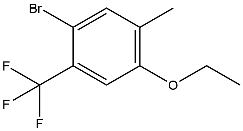 1-Bromo-4-ethoxy-5-methyl-2-(trifluoromethyl)benzene Structure