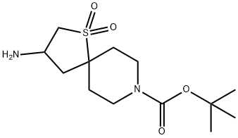 3-氨基-1-硫杂-8-氮杂螺[4.5]癸烷-8-羧酸1,1-二氧化物叔丁酯, 2387327-85-5, 结构式