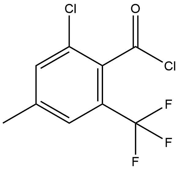 2-Chloro-4-methyl-6-(trifluoromethyl)benzoyl chloride Structure