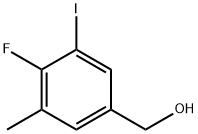 (4-Fluoro-3-iodo-5-methylphenyl)methanol Structure