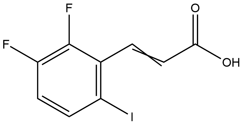 3-(2,3-Difluoro-6-iodophenyl)-2-propenoic acid Structure